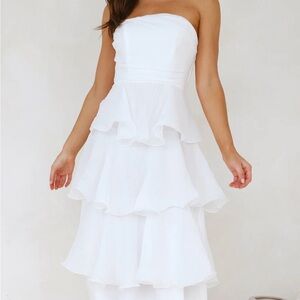 Wedding Adventure Strapless Maxi Dress